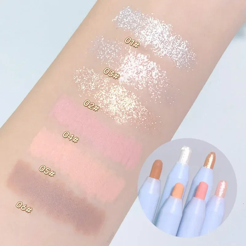 Starry Sky Pearlescent Eyeshadow Pen Shimmer Soft Touch Matte Lying Silkworm Eye Liner Long Lasting Glitter Eye Shadow Cosmetics 251027