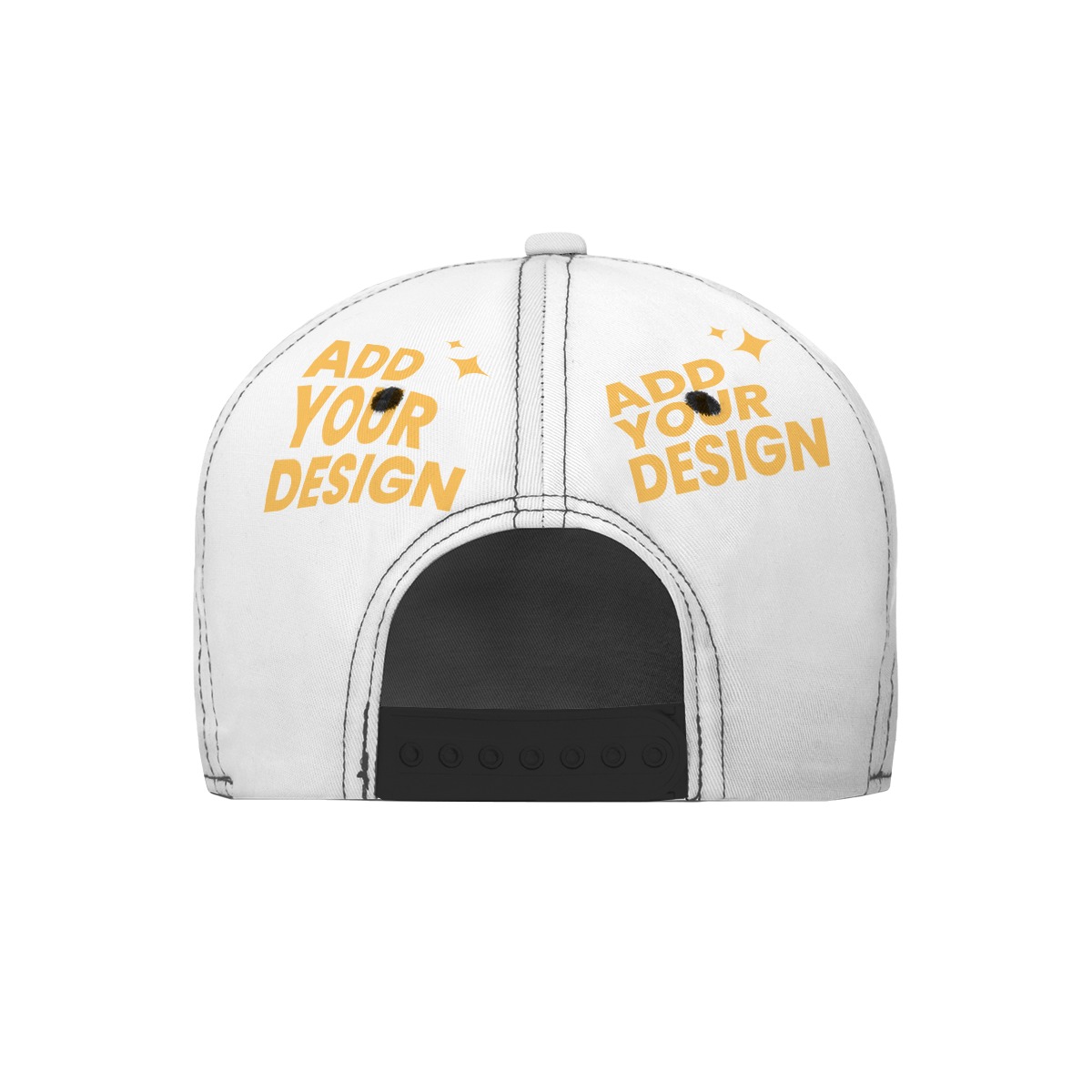 DHgatepod Flat Brim Baseball Cap with Box - 100% Polyester All-Over Print Snapback for Sports & Casual Style