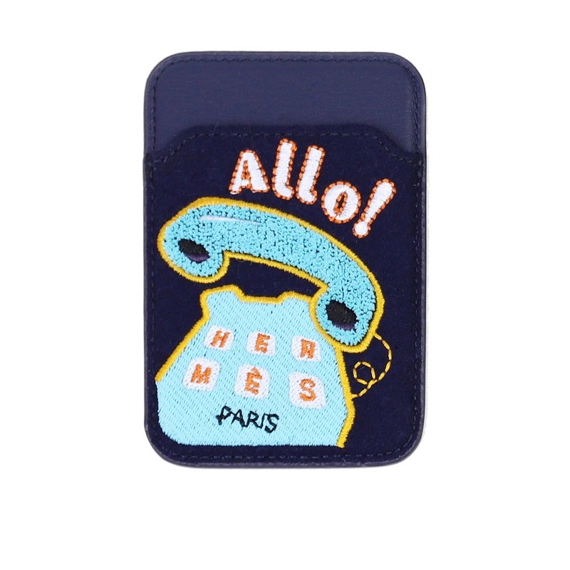 Leather Holder MagSafe Magnetic Credit Card Protective Case Anti-lost Mobile Phone Storage Bag DH16