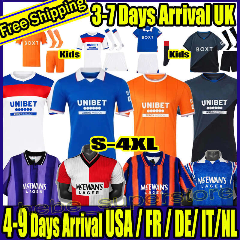 S-4XL 25 26 2025 2026 Glasgow RangersS fc 4TH soccer jerseys football shirt 7777 666 Retro 92 93 94 95 96 shirt