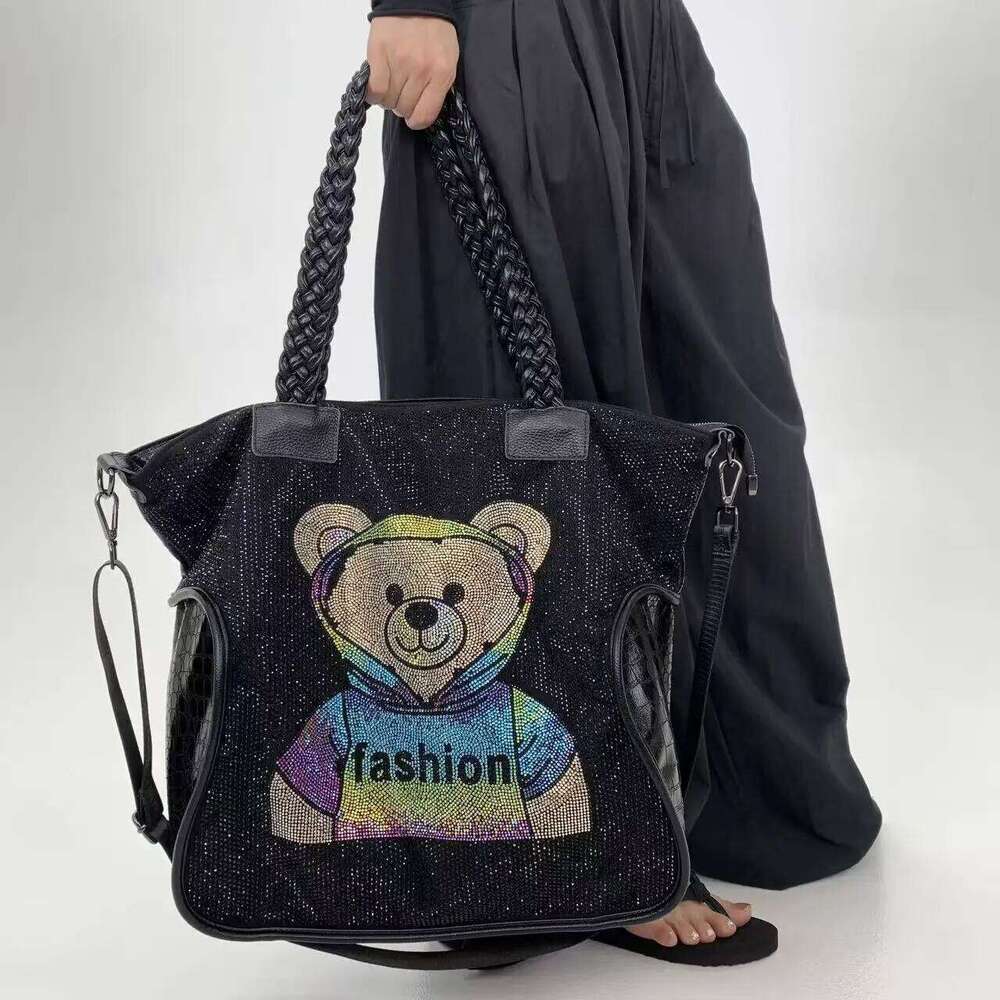 Ladies' Fashionable And Elegant Dia Embellished Shoulder Bag, Shining Personality, Luxurious Crossbody Handbag
