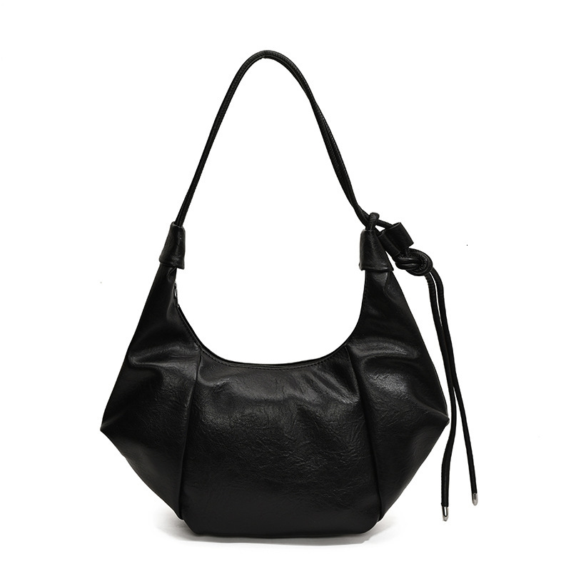Free shipping designer bag New Korean Style Ins Large Capacity Soft Leather Dumpling Bag for Women Lazy Style Casual Single Shoulder Crossbody Bag