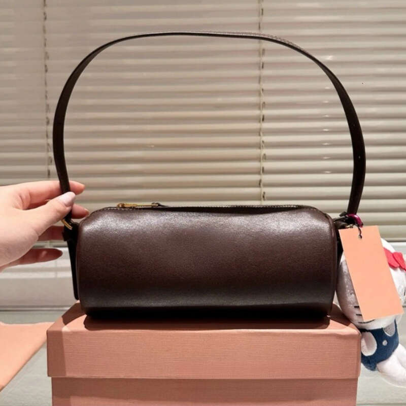 Designer Bag New Hobo Shoulder Handheld Armpit Hand Carry Retro Small Cylinder Pencil Bag Women's Bag Crossbody Bag