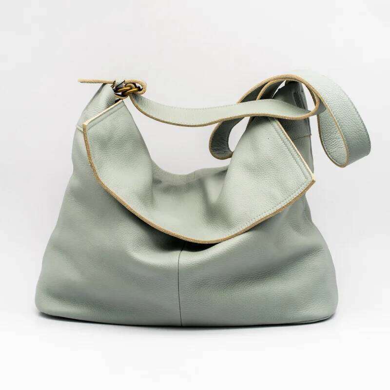 Designer Luxury Arliwwi Genuine Leather Women Bag Chic Large Capacity Tote New Style Big Leisure Soft Messenger Handbags