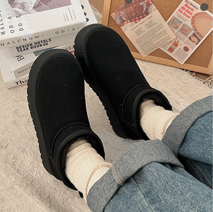 Free shipping Designer Multi-Color Platform Snow Boots with Plush Lining Daily Occasion Wear Fashion Stylish Versatile Trendy Boots