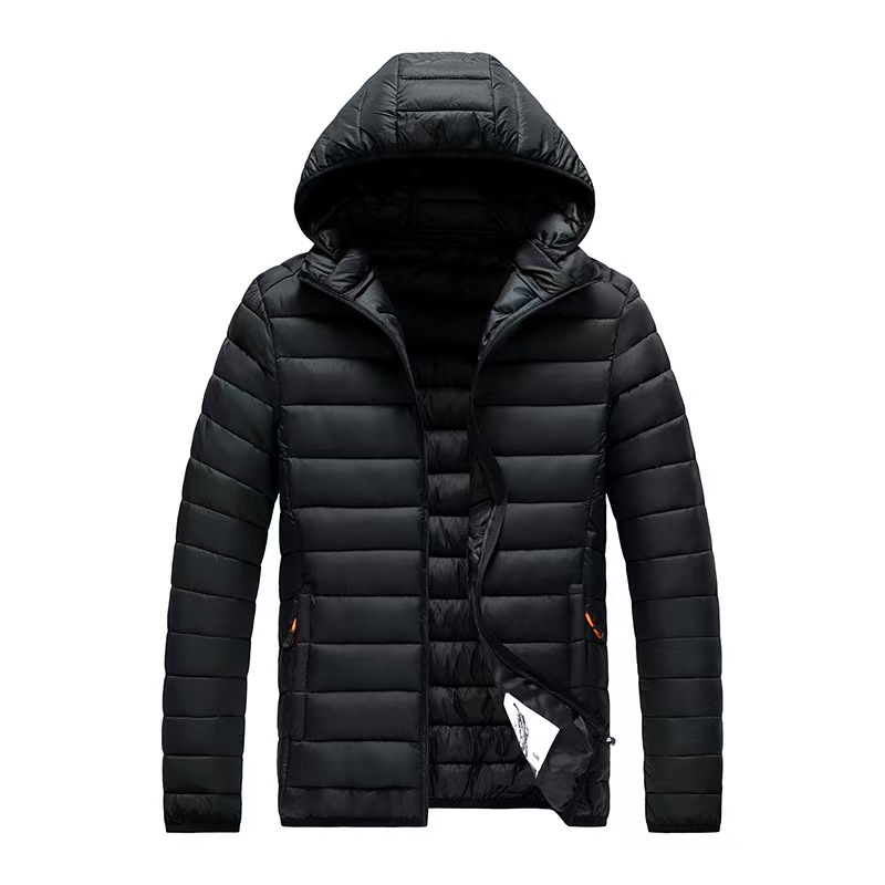 Cotton-padded men's 2025 winter coat slim lightweight cotton-padded jacket light plus size multicolor down cotton-padded jacket men's loose.