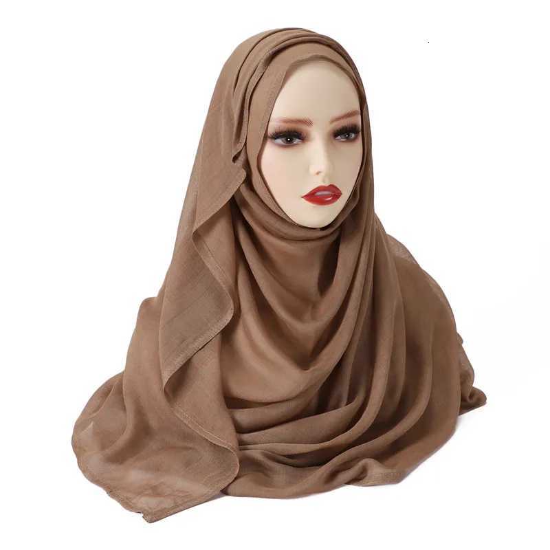 Wen Big Size Plain Solid Cotton Rayon Hijab Scarf Lady High Quality Wraps and Shawls Musman band Islamic Tuan 18095CmW251027