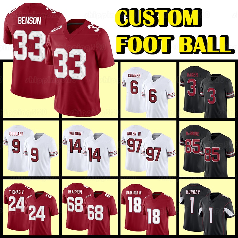 85 Trey McBride Football Jersey 18 Marvin Harrison Jr Kyler Murray Kelvin Beachum Starling Thomas V Joey Blount Josh Sweat Clayton Tune Zaven Collins Jacoby Brissett