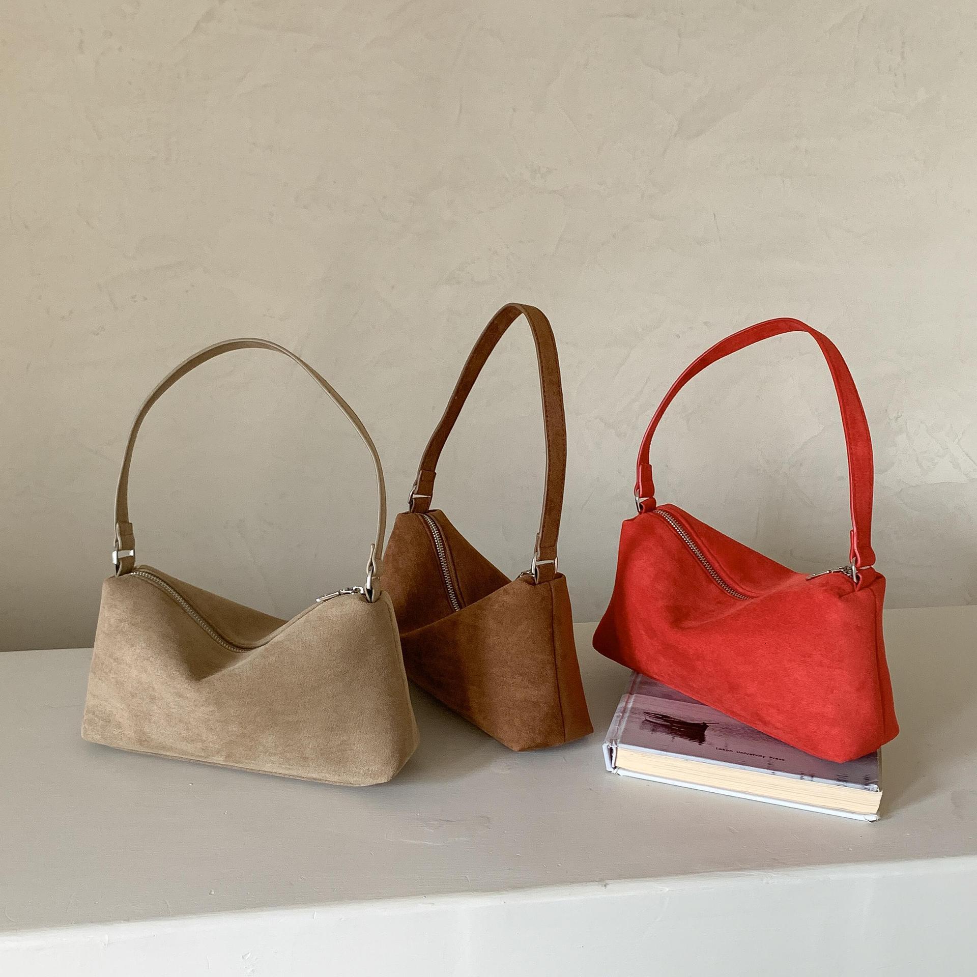 Designer Retro Velvet Bread Fashion Handheld Small Square Bag Autumn/Winter New Fashion Leopard Pattern Women's Underarm Shoulder Bag