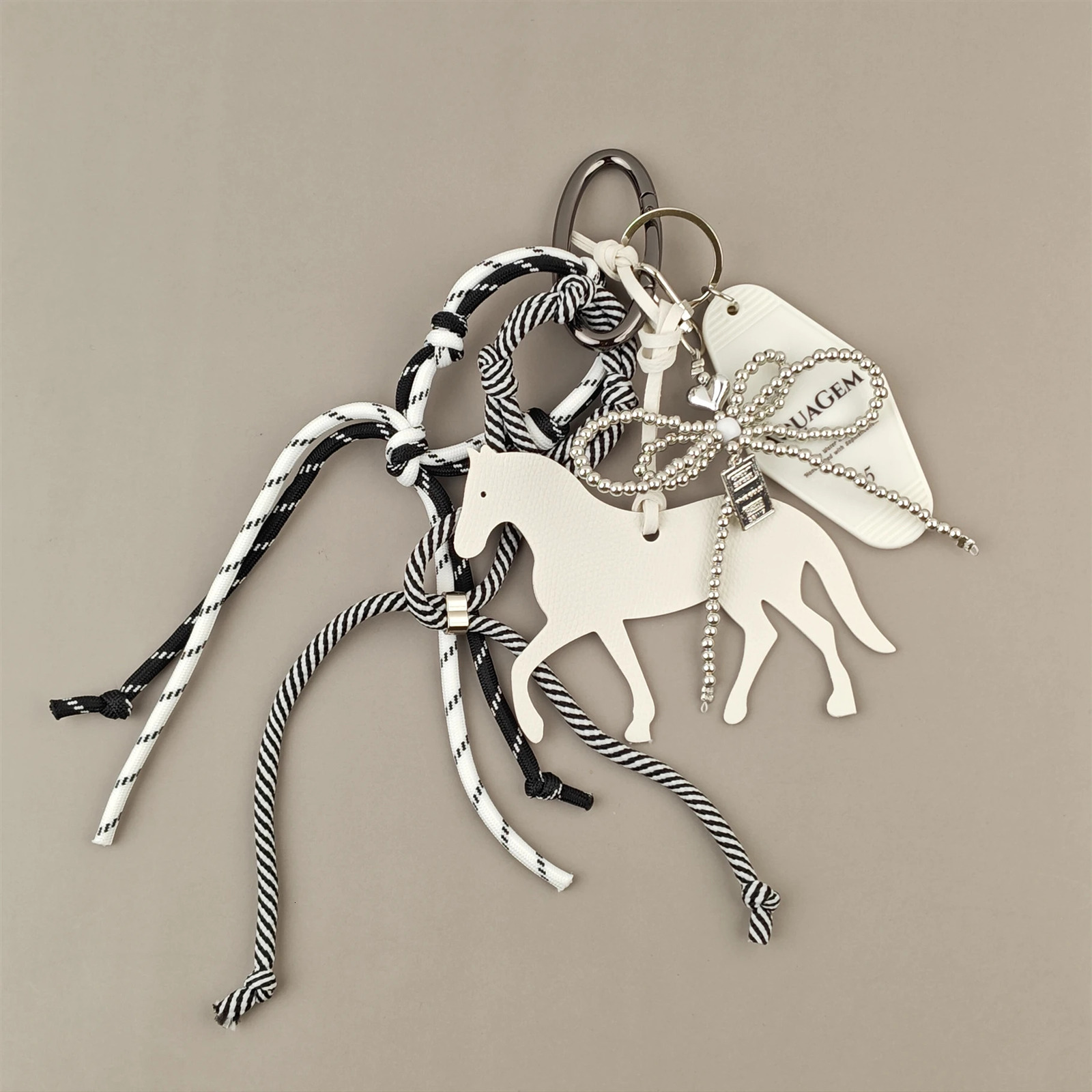 Trendy Charm Bag Pendants Horse Matching With Hanging Ropes Fashionable Extremely Complicated Bag Pendant Key Accessories Gift 251023