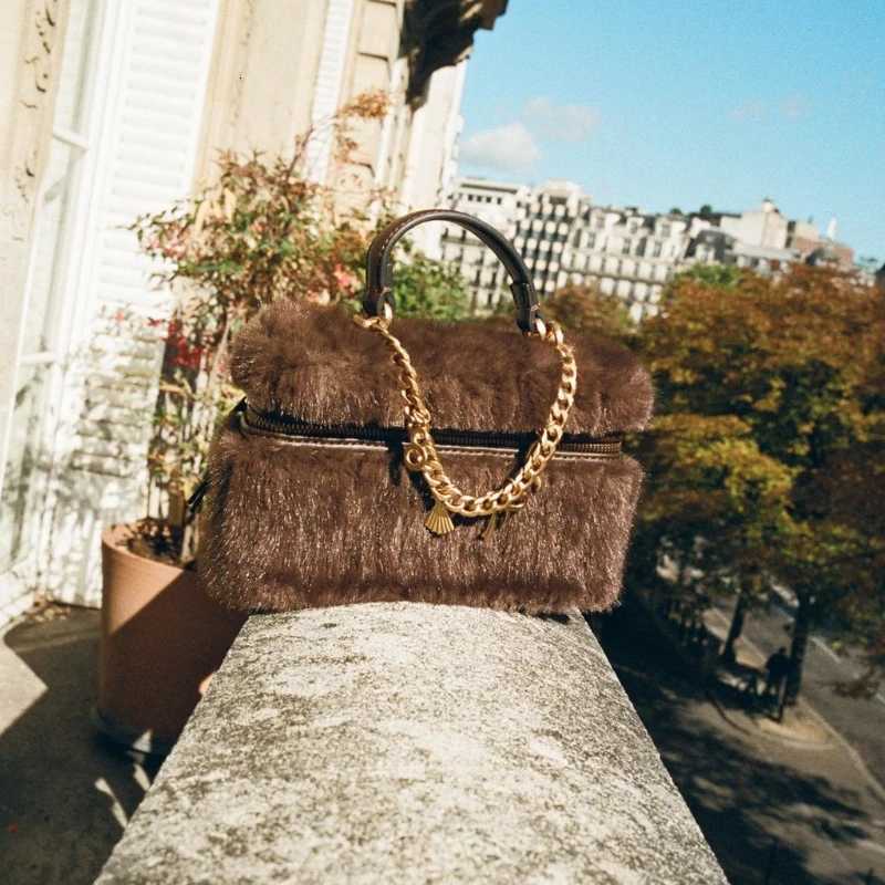 FAUX FUR RIGID BAG New Fashionable Handbag Purse For Women Shoulder Bags Luxury Designer Small for Ladies Elegant Y251027