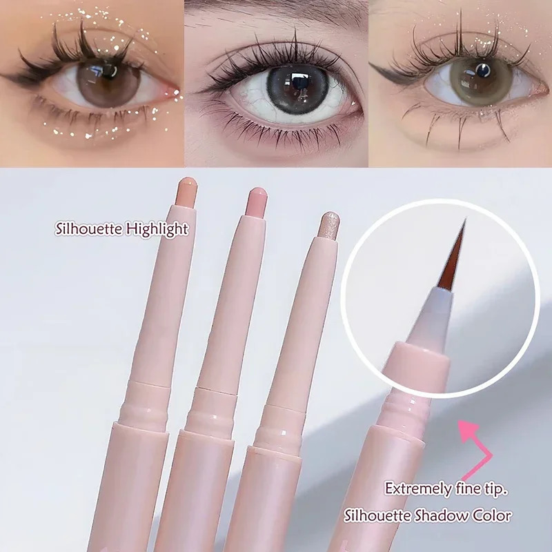 Doubleheaded Lying Silkworm Pencil Natural Nonsmudge Matte Pearlescent Fine Flash Brightening Shadow Pen Highlighting Pen 251027