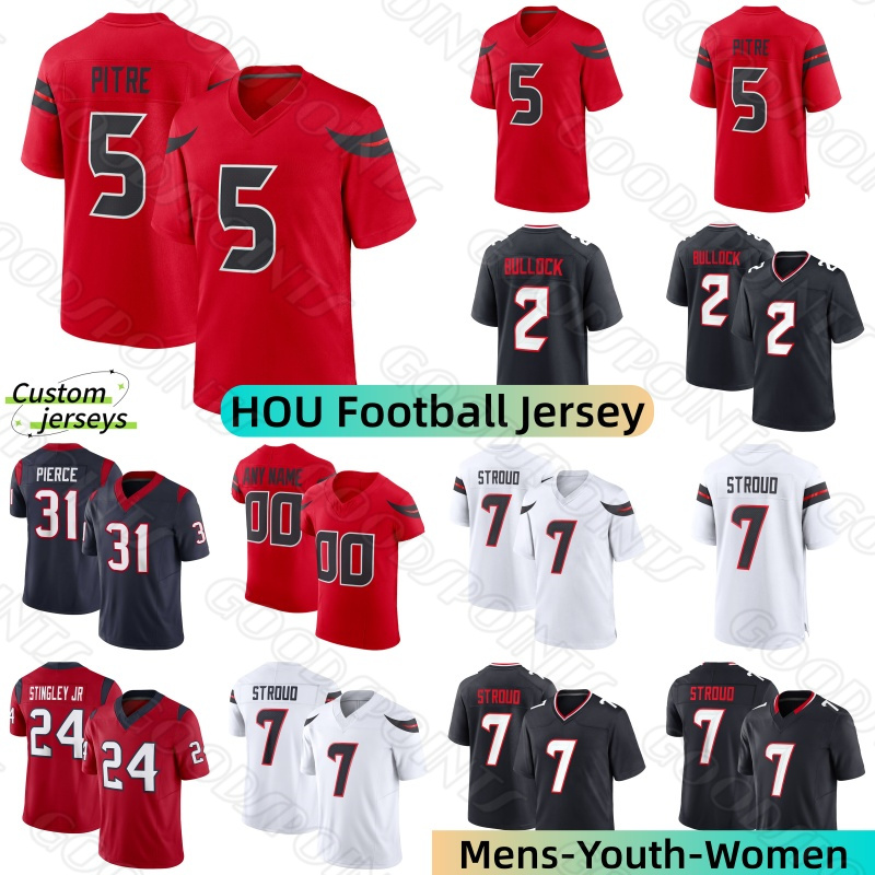 Houstons TexansS Football jerseys Higgins Ersery CJ Stroud TexansJersey Diggs Will Anderson JR Noel Marks Collins Jersey Tank Dell Schultz Pierce football jersey