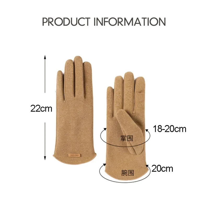 Vintage Plaid Mittens Womens Autumn Winter Glove Gothic Lolita Emo Gloves Black Cashmere Guantes Calefactable Invierno Mujer 251024