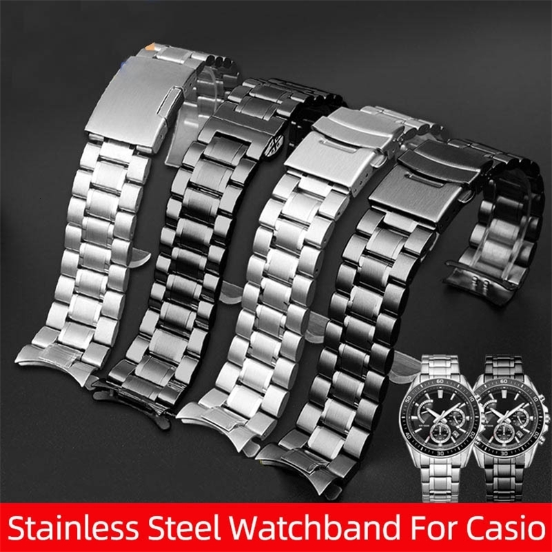 Stainless Steel Watchband For EFV540 EFV500 BEM501 EFSS510 EFB650 ECB900 Series Watch Belt Strap 20mm 22mm 251027