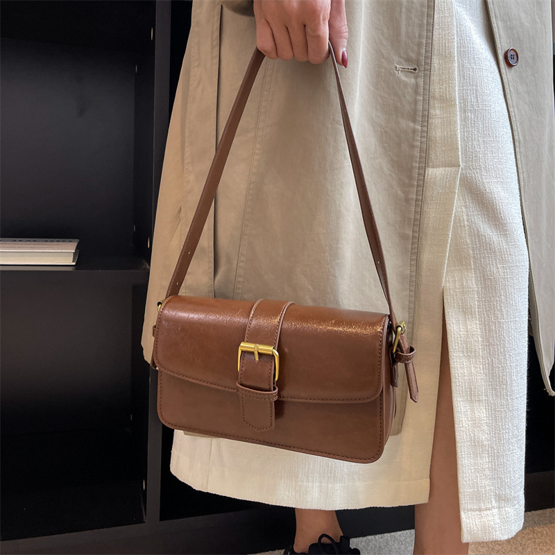 Free shipping designer bag New Trendy Fashion Casual Shoulder Underarm Bag for Women Autumn Winter Textured Crossbody Small Square Bag