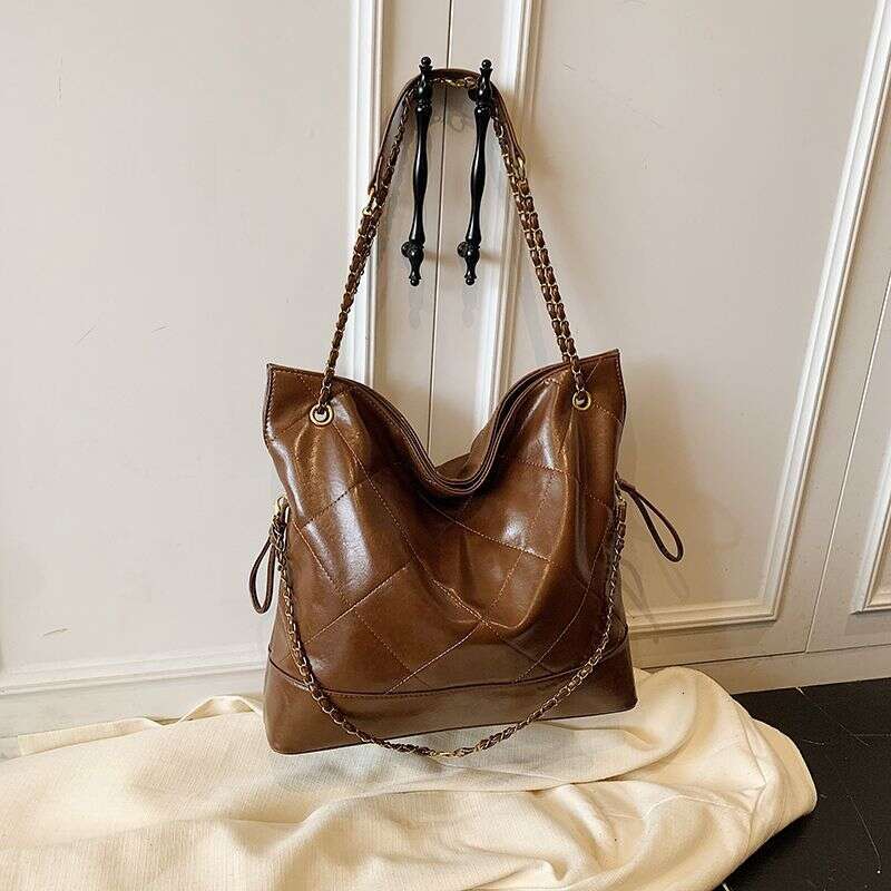 designer bag tote bag Quilted Chain for Women 2025 New Trendy Fashion Bucket High-end Large Capacity Underarm Bag