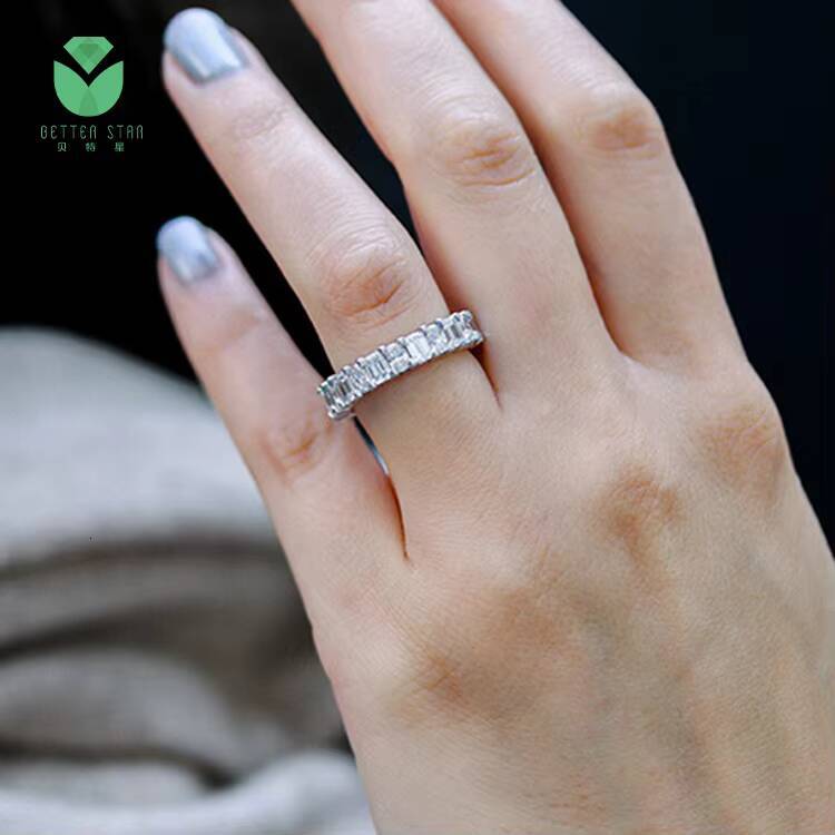 18k Lab Grown Diamond Ring Cvd Lab Diamonds Ring Real Diamond Rings for Women