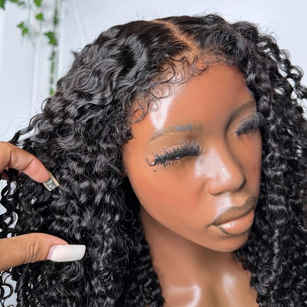 Brazilian Human Wig Afro Kinky Curly 13X4 Transparent Lace Front With Pre-Plucked Hairline Hair - 180% Density 8-16 Inch Lengths Small For & Men, Adju
