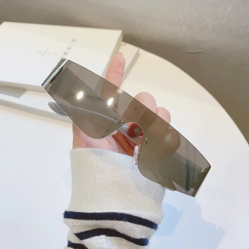 Cycling Sports Steampunk Sunglasses Women Y2k Punk Goggle Sun Glasses Men Silver Mirror Shades Fashion Eyewea Gafas 251023