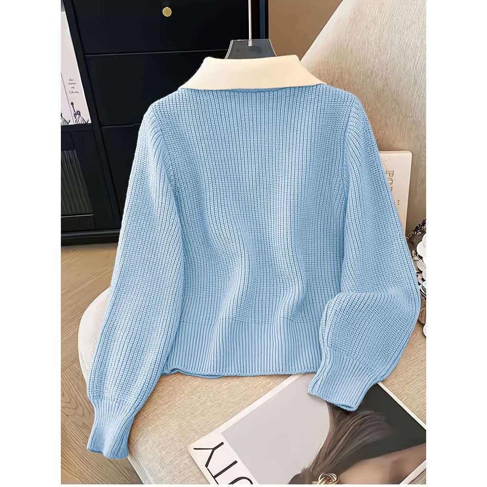 Korean-Style Fashionable Cardigan Women, New Warm Outerwear For Autumn And Winter.