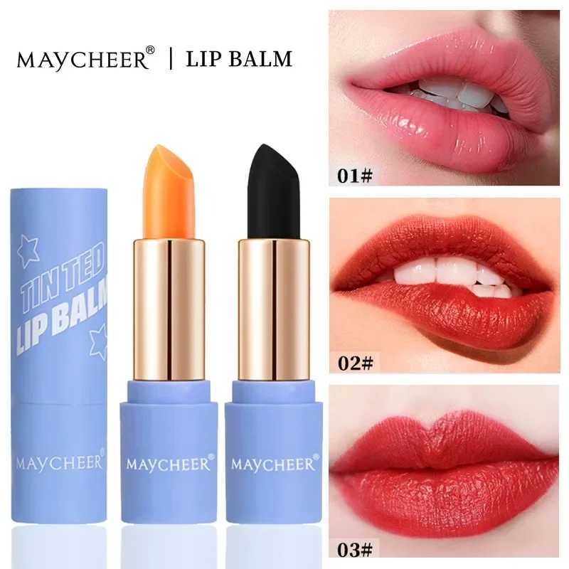 Colorchanging Lipstick Moisturizing Longlasting Hydration Lip Balm Makeup Velvet Gloss Lip Glaze Red Tint Water Light Lipstick W251027