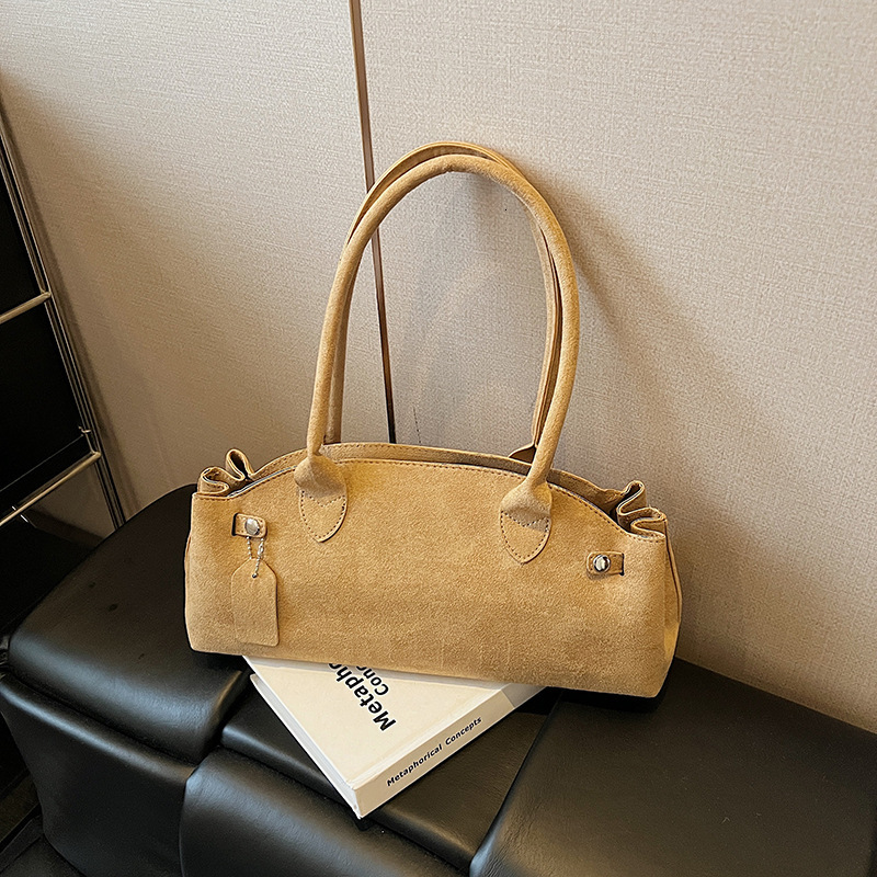 Free shipping designer bag High-Quality Suede Underarm Bag for Women Korean Ins Style Shoulder Bag Versatile Fashion Niche Design Baguette Bag