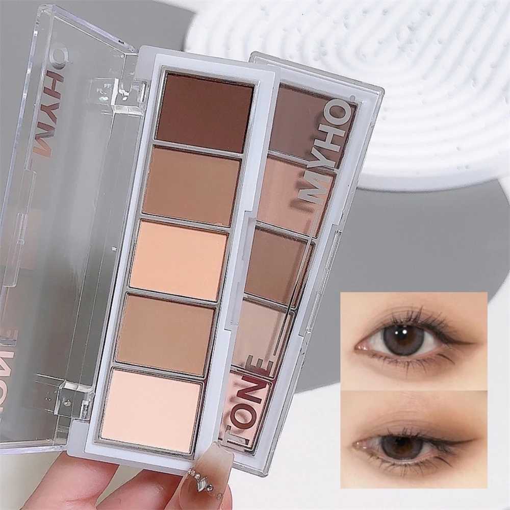 5color Eyeshadow Palette Matte Natural Brown Portable Bronzers Cosmetic Contouring Shadow Earth Color Eye Shadow Makeup PaletteXJ251027