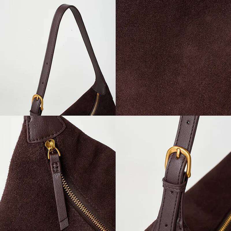 Genuine Leather Handbag for Women, Social Cowhide Tote Simple and Casual Shoulder Bag, High Quality, Winter Fashion