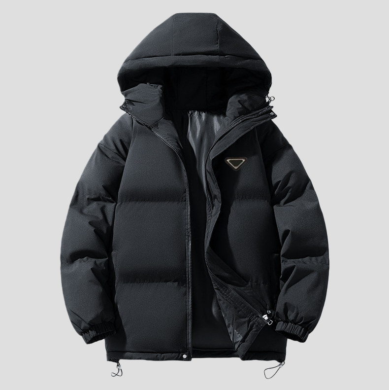 2025 New Luxury Designer Cotton Jacket Mens Womens Puffer Jacket Embroidered Triangle Brand Logo Outerwear High Quality Classic Down Cotton Coat Asian Size M-4XL