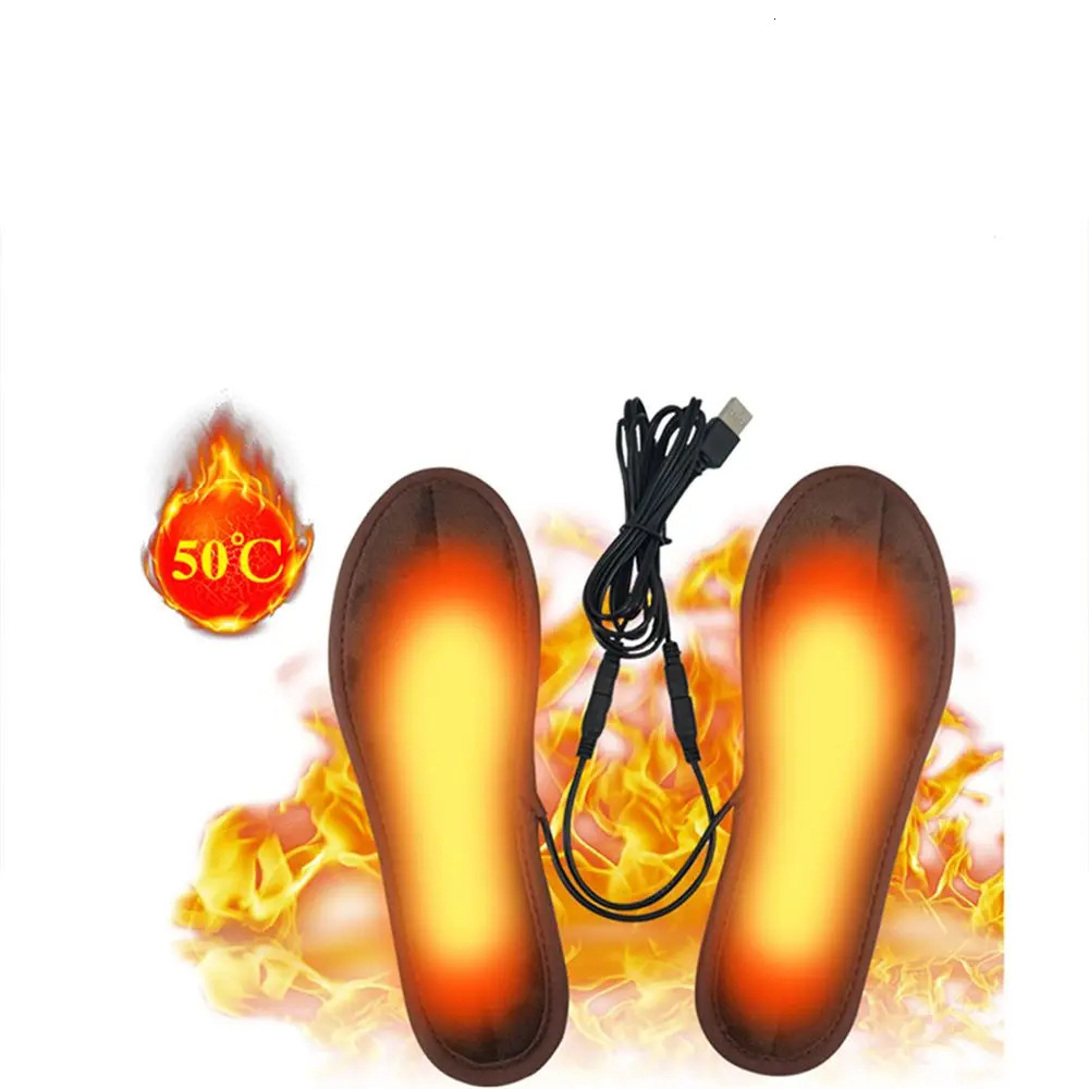 Winter Sports Outdoor USB Heated Shoe Insoles Feet Warm Sock Washable Foot Warming Pad251020
