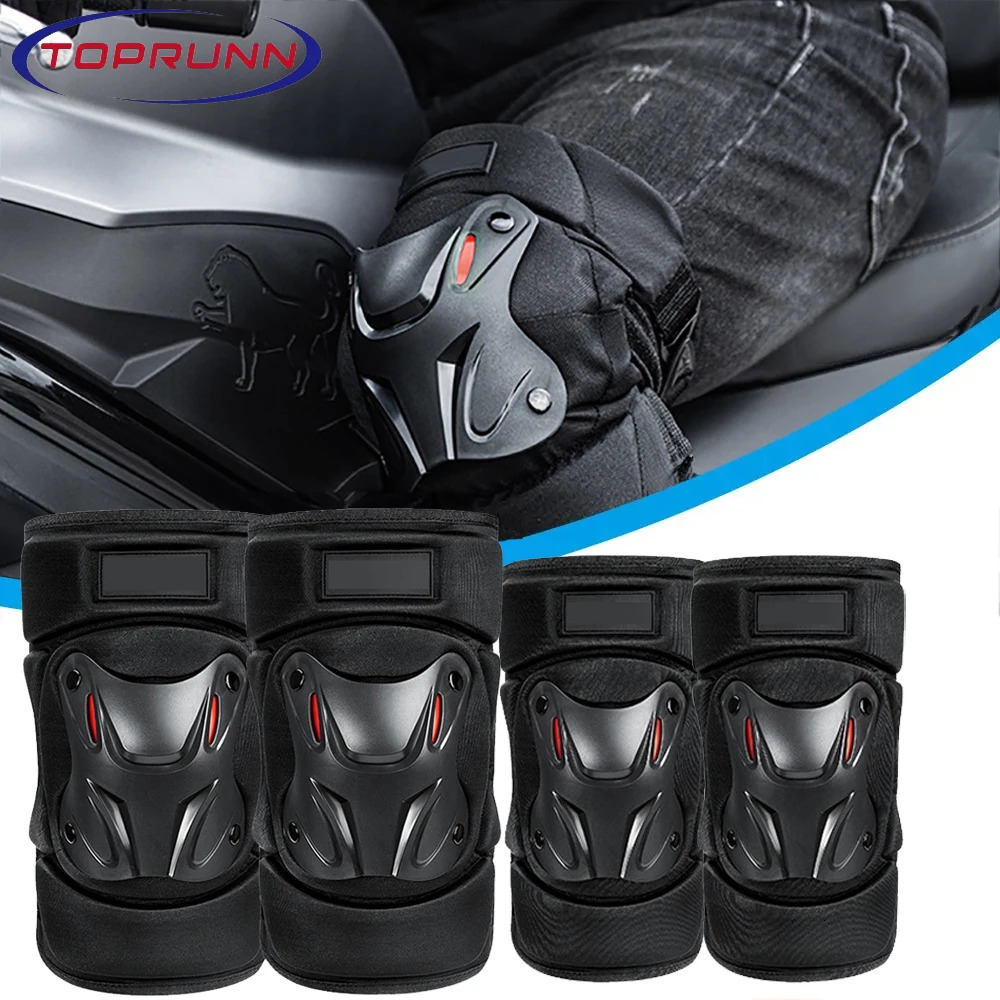 Motorcycle Knee Pads Motorbike Elbow Pads Protector Set Motocross Riding Knee Pads Night Reflective Racing Guards Protection 251023