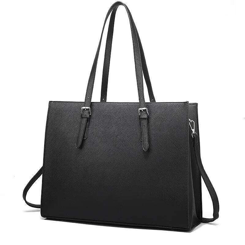 Women's Laptop Bag, Fashionable Computer Large Capacity Handbag, Office Lady Professional Business Work Briefcase, 15.6