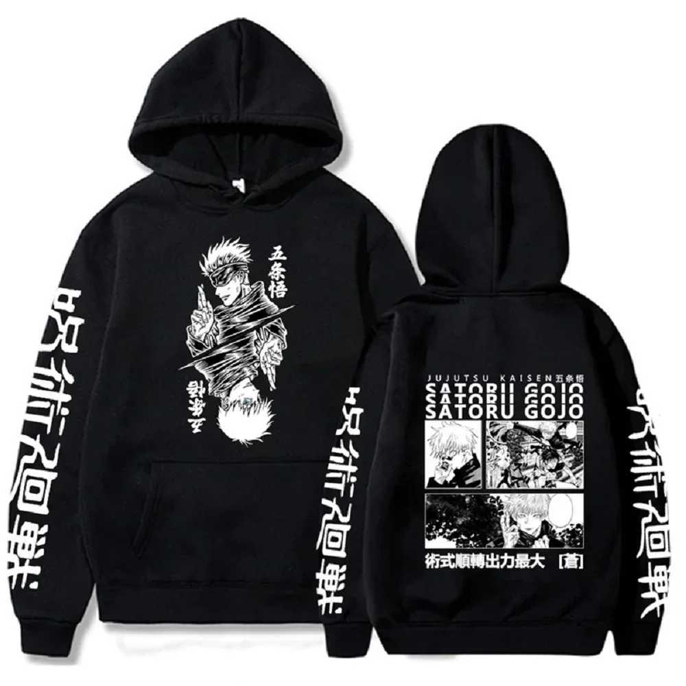 Japanese Anime Print Sweatshirts Jujutsu Kaisen Hoodie Harajuku Autumn Winter Streetwear Clothe Yuji Itadori Plus Size Hoodie W251027