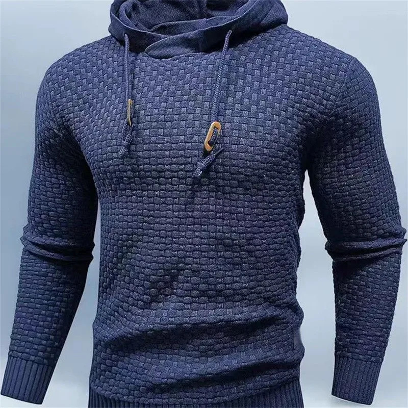 2025 Fashion Sports and Casual Style Mens Hooded Sweater Pullover Knit MultiColor 251016
