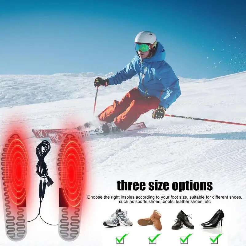 Electric Heating Insoles 5V Rechargeable Electric Heated Insoles Film For Men Rapid Heating Rechargeable Foot Warmer Heated251020