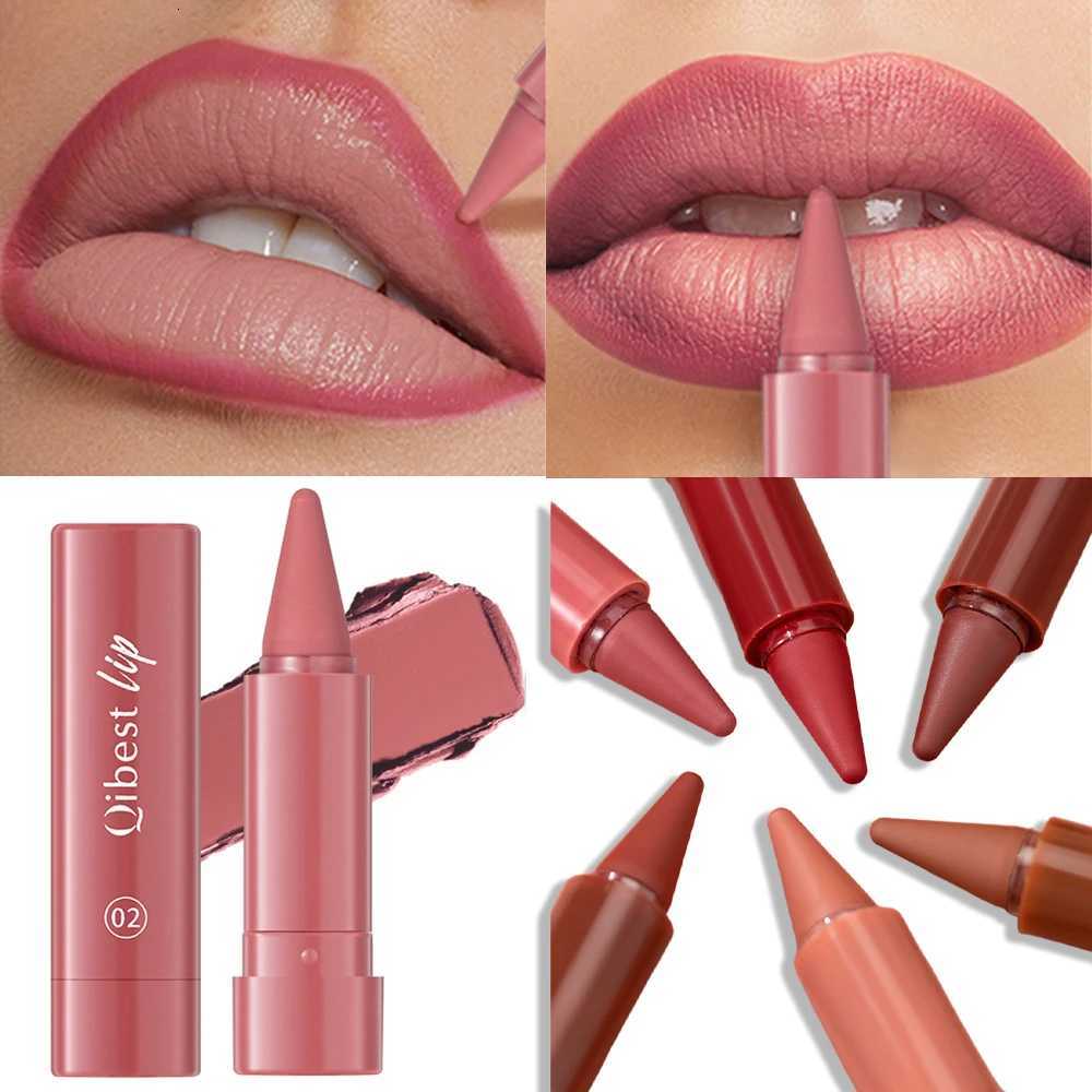 Twist Up Lip Liner Lipstick Pen Multipurpose Powder Blusher Velvet Matte Waterproof Lip Contour Non Stick Cup Lip Rouge Makeup W251027