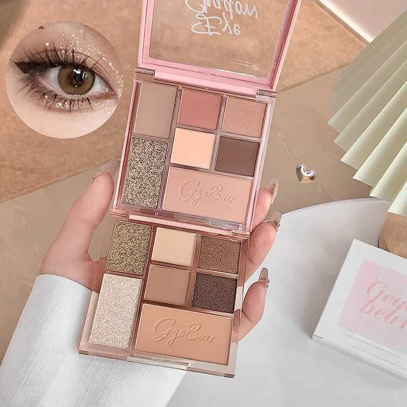 7Color Eye Shadow Tray Low Saturation Palette Matte Glitter Pearly Korean Eye Pigment Eyeshadow Tray Lasting Eye Makeup PaletteXJ251027