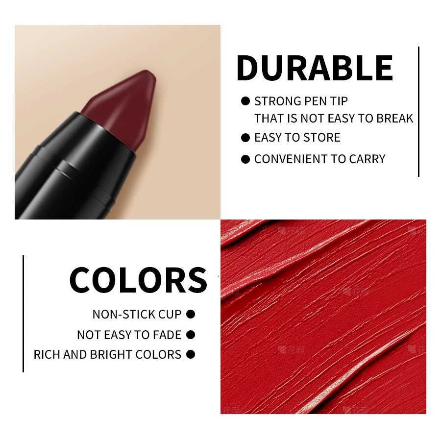 5Color Velvet Matte Lipstick Pencil Waterproof Red Brown Pink Long Lasting Lip Stick Korean Makeup Lip Tint Cosmetic Lipgloss W251027