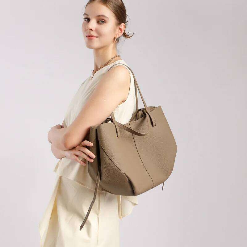 Jonlily Women Genuine Leather Shoulder Female Fashion Handbag Totes High Capacity Commuter Bag Casual Daybag Purse -Kg2019 251027