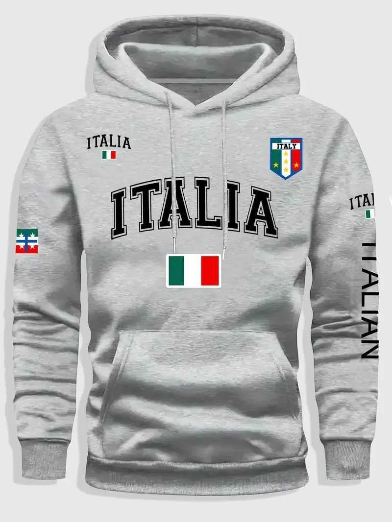 The new mens hoodie for Spring and Autumn 2025 features a casual fashionable soft and comfortable 3D letter pattern print W251027