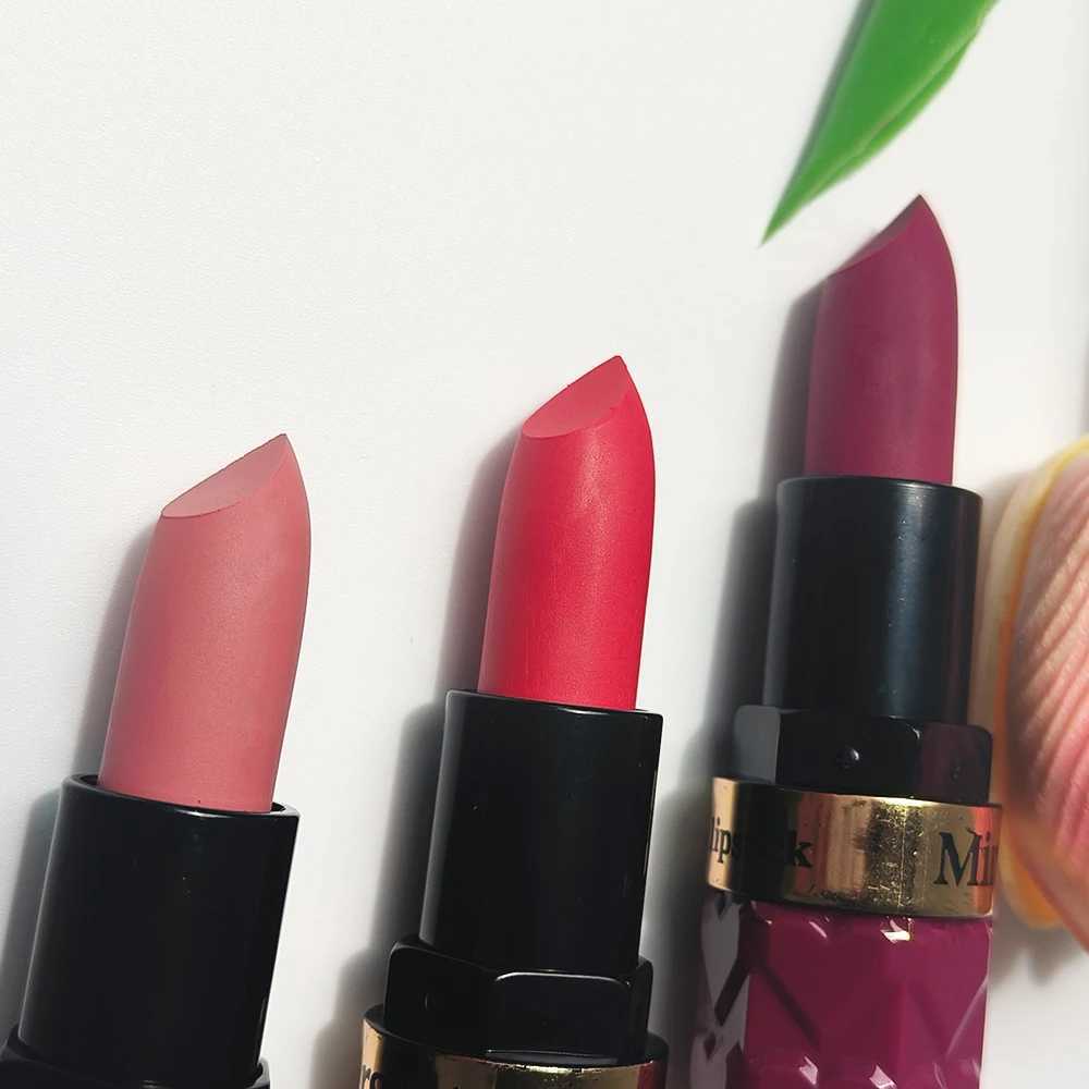 Silky Matte Velvet Nude Peach Lipstick Waterproof Long Lasting Natural Lip Stain Not Easy Fade Lip Balm Women Lip Stick Cosmetic W251027