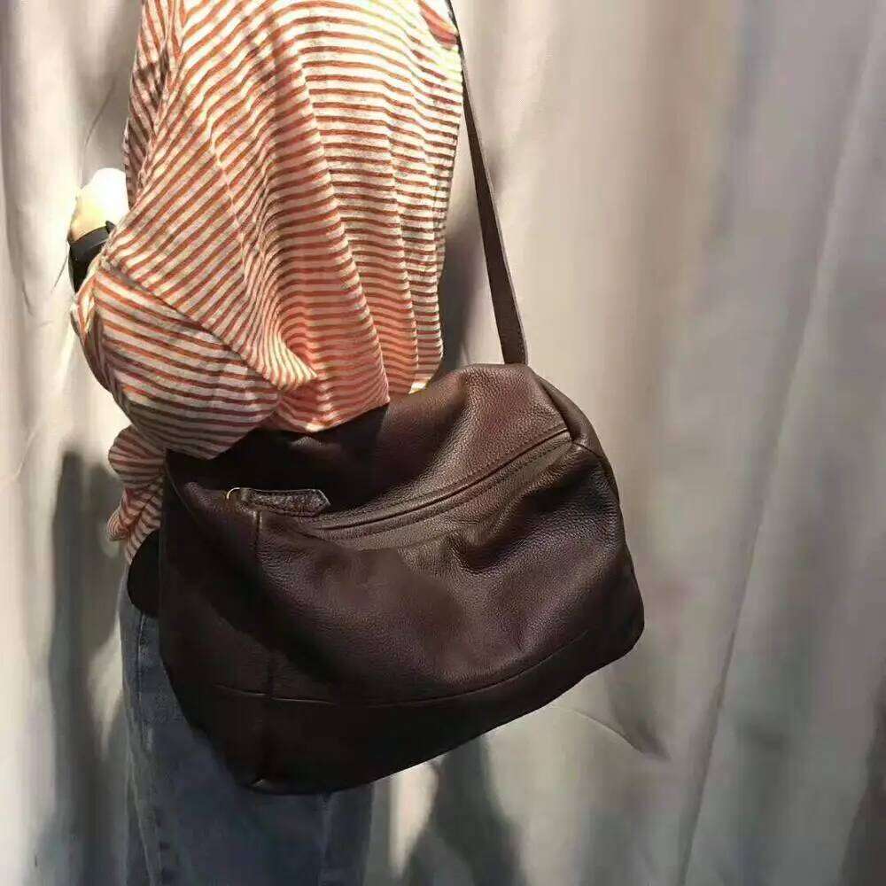 Designer Luxury MESOUL Simple Style Women Shoulder Bag Soft Genuine Leather Crossbody Lady High Quality Casual Travel Messenger