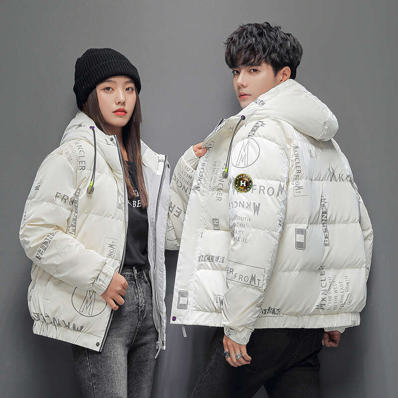 winter jacket mens and women designer luxury puffer jacket Thickened warm and shiny surface is waterproof jacket Hooded zipper coat M-3XL