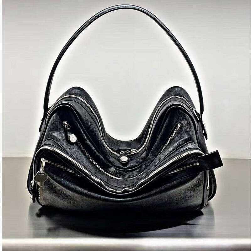 Designer Bag Tote Bag Shoulder Bag New Genuine Leather Multi Compartment Zipper Handbag Key Pendant Underarm Motorcycle Fashion Single Shoulder Crossb