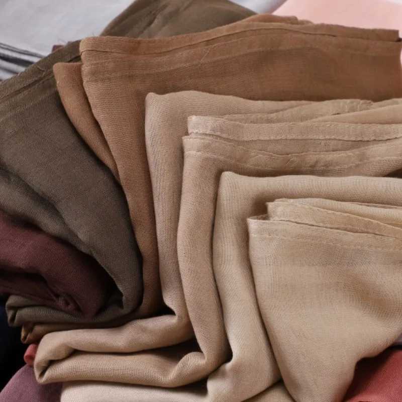 Wen Big Size Plain Solid Cotton Rayon Hijab Scarf Lady High Quality Wraps and Shawls Musman band Islamic Tuan 18095CmW251027