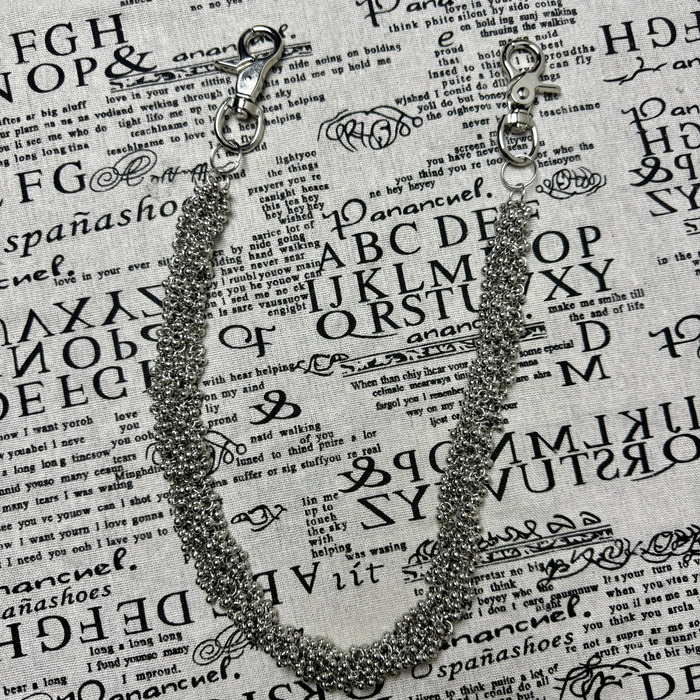 punk style pants chain handmade small hanging bead chain personalized neutral waist decoration 251024