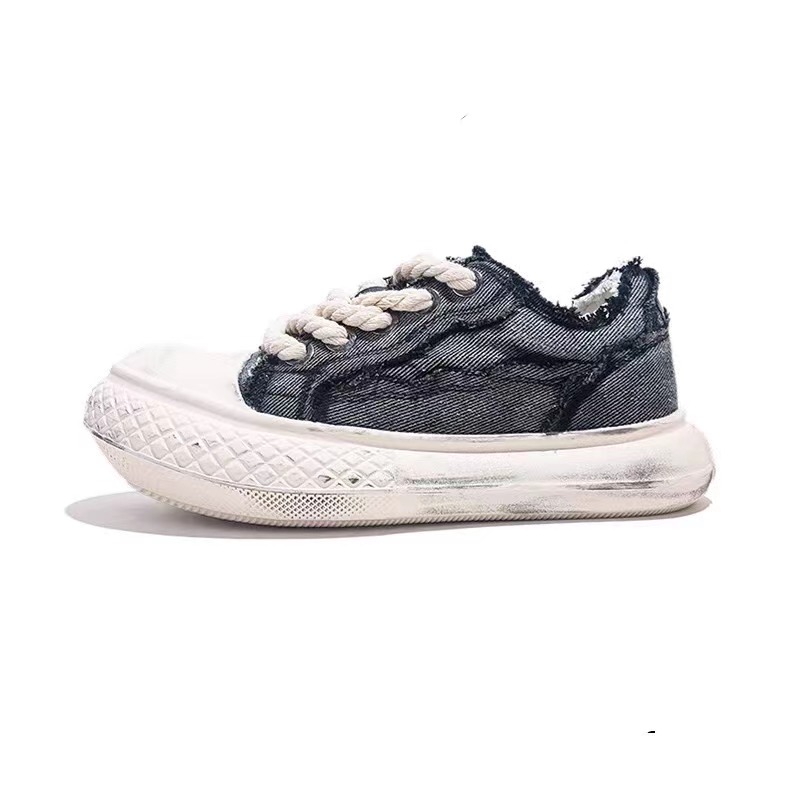 Jifffly Men's Sneakers 2025 New Ins Trend Canvas Thick Sole Casual Couple Style Sports Shoes