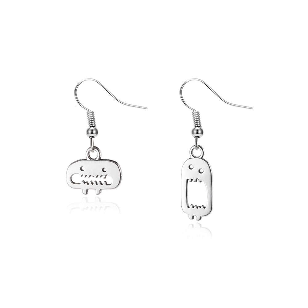 Hot Selling Halloween Little Monster Necklace Earrings for Women Fashionable Personality Versatile Alloy Collarbone