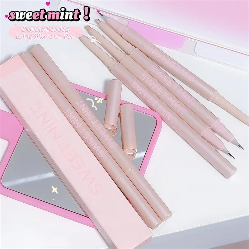 Doubleheaded Lying Silkworm Pencil Natural Nonsmudge Matte Pearlescent Fine Flash Brightening Shadow Pen Highlighting Pen 251027